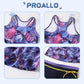 Proallo Girls Bathing Suits Two Piece Vest Style Swimsuit With Boyshort Tankini Swimwear