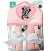 Minnie Mouse Bath Towel Set | Disney Minnie Mouse Hooded Baby Bath Towel | Minnie Mouse Hoodie Towels Includes Hoodie Towel & 5