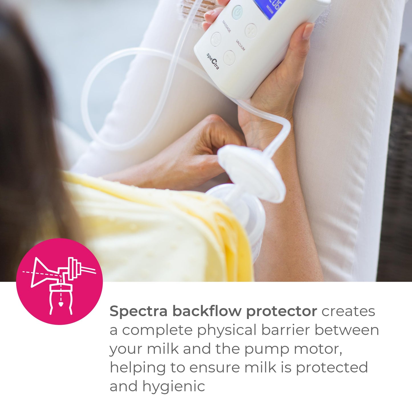 Spectra - Backflow Protector Replacement Part For Breast Milk Pump - Breastfeeding Support Essential - Compatible With Spectra B