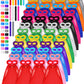 Jenaai 48 Sets Halloween Capes and Masks for Kids with Slap Bracelets Heroic Party Cosplay Group Dress up Costume
