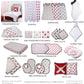 Bacati - Muslin Sports Toddler Bedding (Dec Pillow, Baseball Red/Grey)