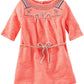 Oshkosh B'Gosh Baby Girls' Embroidered Knit Dress (Baby) - Orange - 6 Months