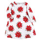 Hudson Baby Girls' Cotton Dresses, Poinsettia Dot, 2T