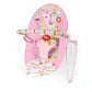 Bright Starts Baby Bouncer Soothing Vibrations Infant Seat - Removable -Toy Bar, Nonslip Feet, 0-6 Months Up to 20 lbs (Fancy Fa