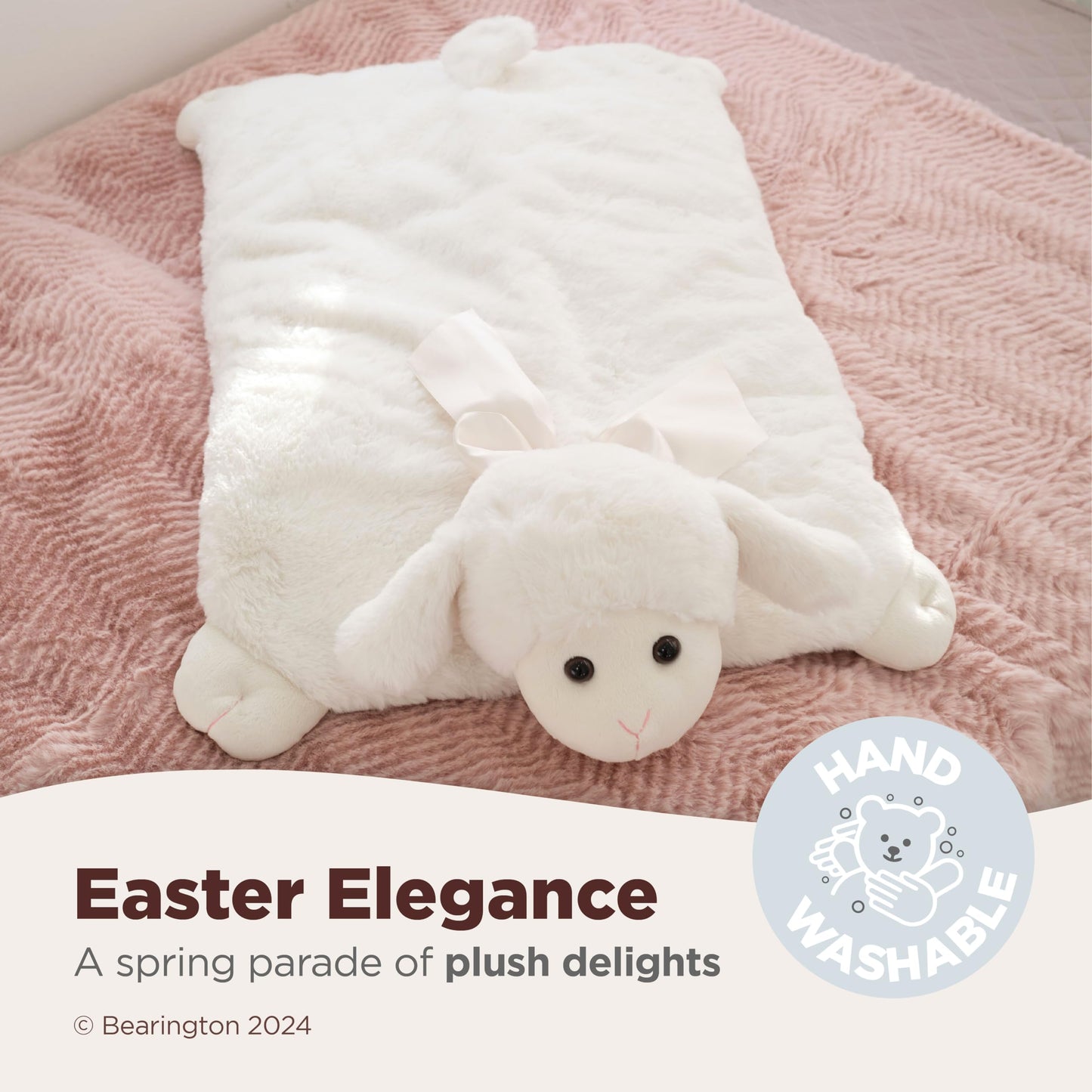 Bearington Baby Plush Belly Play Mat Lamby Plush