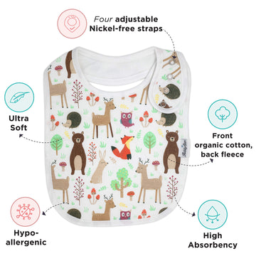 Kiddystar Toddler Bibs 5/8/10 Pack - Organic Cotton, Soft Absorbent Bandana Bibs For Teething, Drooling & Feeding Infants