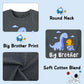 Funnycokid Big Brother Shirt 3T 2T Dinosaur Big Bro Short Sleeve Grey Big Brother Toddler T Shirt Pregnancy Announcement Gifts F