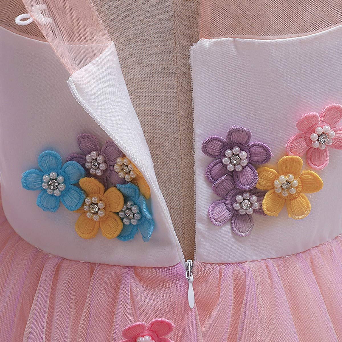 Fmyfwy Unicorn Costume For Girls Birthday Pageant Party Dress Halloween Christmas Sleeveless Long Tulle Ball Gown W/Headband Pin