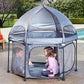 Hiccapop 53    PlayPod Outdoor Baby Playpen for Baby with Canopy, Deluxe Portable Playpen for Babies and Toddlers with Dome