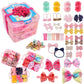 3 Layer Gift Box For Toddlers Baby Girls Hair Accessories Included 4 Baby Headbands Girls 6 Cheer Bows Clip Teeager Extra Large 