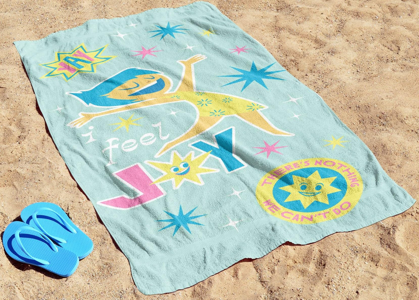 Disney Pixar Inside Out Bath Pool Beach Towel - Kids Super Soft & Absorbent 100% Cotton Towel With Joy, Measures 28 X 58