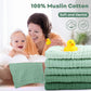 Yoofoss Muslin Baby Washcloths 100% Cotton Face Towels 6 Pack Wash Cloths For Baby 12X12In Soft And Absorbent Baby Wipes (Gradie