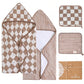 Hardnok 4-Piece Ultra Soft Muslin Baby Towel Set - Muslin & Bamboo Viscose Blend, Ideal For Bath & Beach, Suitable For Baby Girl