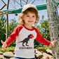 Toddler Boy Valentines Day Shirt Boys Girls Heart Dinosaur Long Sleeve Raglan Kids Shirts For Valentines Red Tops 3T