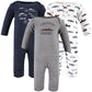 Hudson Baby Unisex Baby Cotton Coveralls, Cars, 9-12 Months