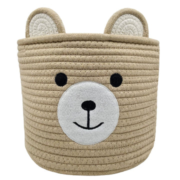 Bear Basket For Nursery, Baby Shower Basket, Baby Baskets For Storage, Kids Toy Basket And Laundry Basket, Storage Basket For Ch