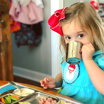 Kiddobloom Children Stainless Steel Cups (2 Pc) - Education