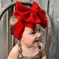 Lddcx Bows For Baby Girls Headband, Newborn Bows Headbands Baby Hair Bows Hairbands Hair Accessories.(Fd104) (Red Green)