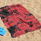 Jay Franco Marvel Deadpool Bath, Pool Beach Towel - Red And Black Super Soft & Absorbent 100% Cotton Towel, Measures 28 X 58