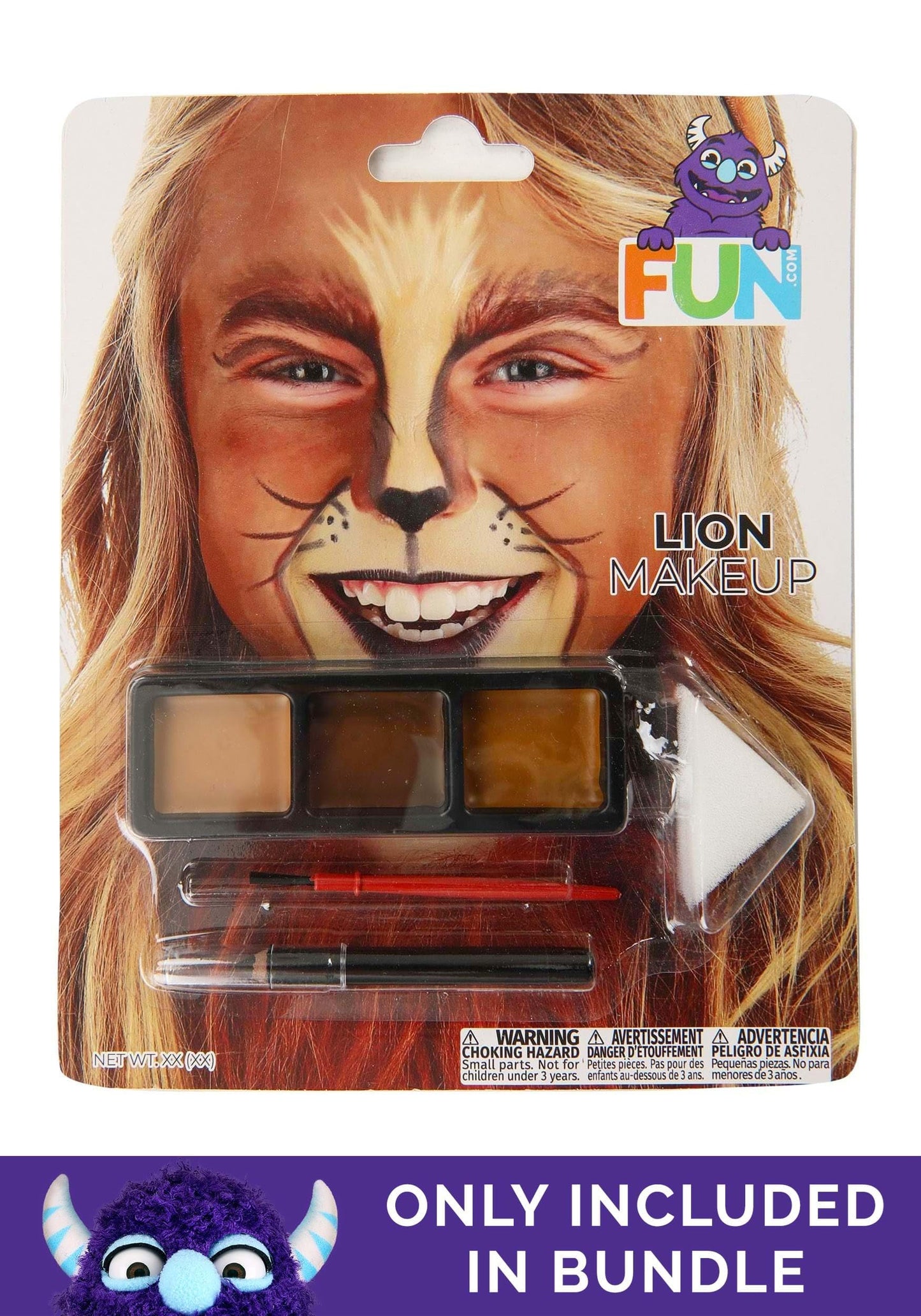 Fun Costumes Deluxe Kids Lion Unisex, Brown Mane Cute Cat Safari Halloween Animal Outfit 4T