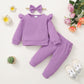 Infant Baby Girl Clothes Top Pants Outfits Set Ruffle Baby Girl Outfits Baby Girls ' Clothing Cute Baby Clothes For Girls Gifts