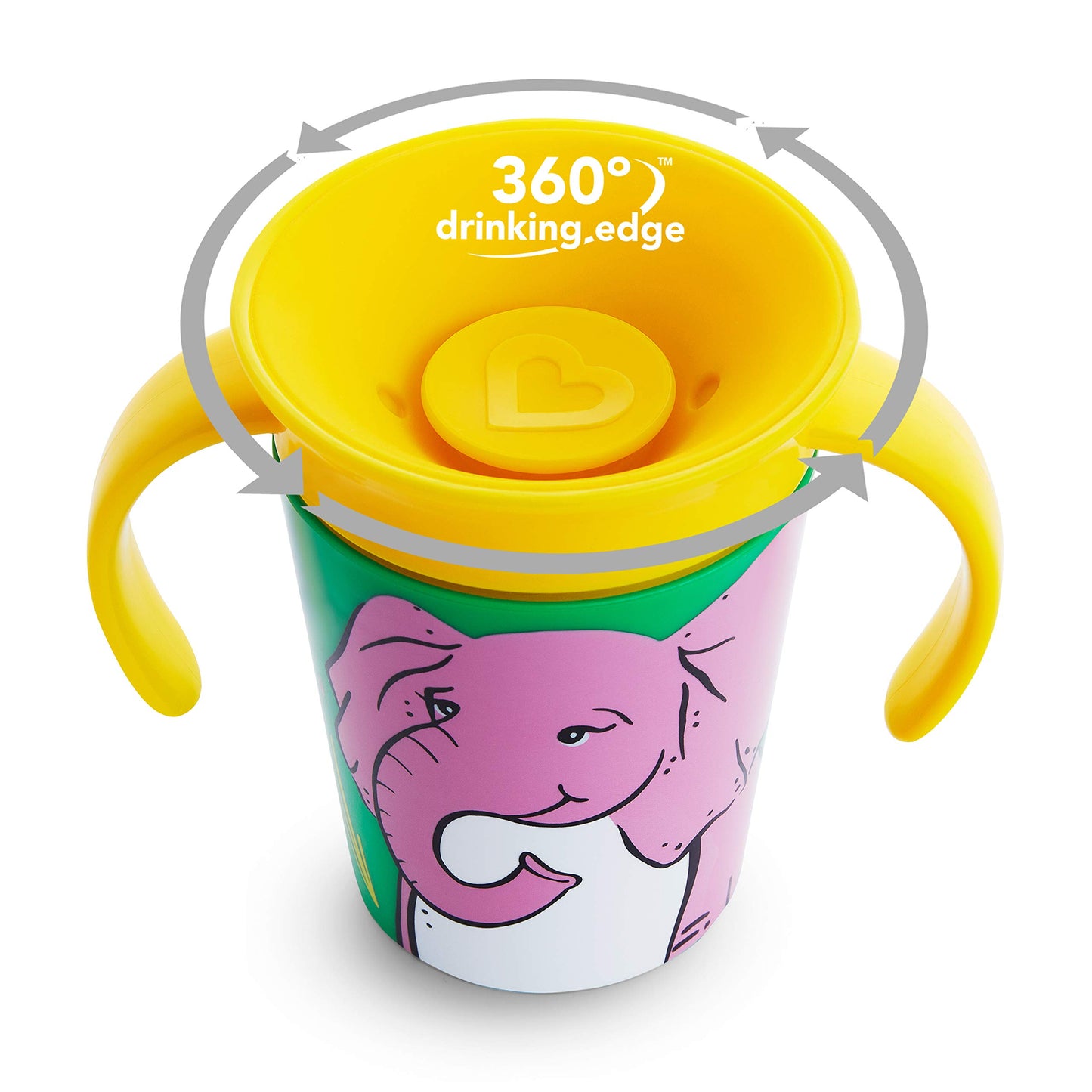 Munchkin Miracle 360 Wildlove Trainer Cup, 6 Oz, Elephant