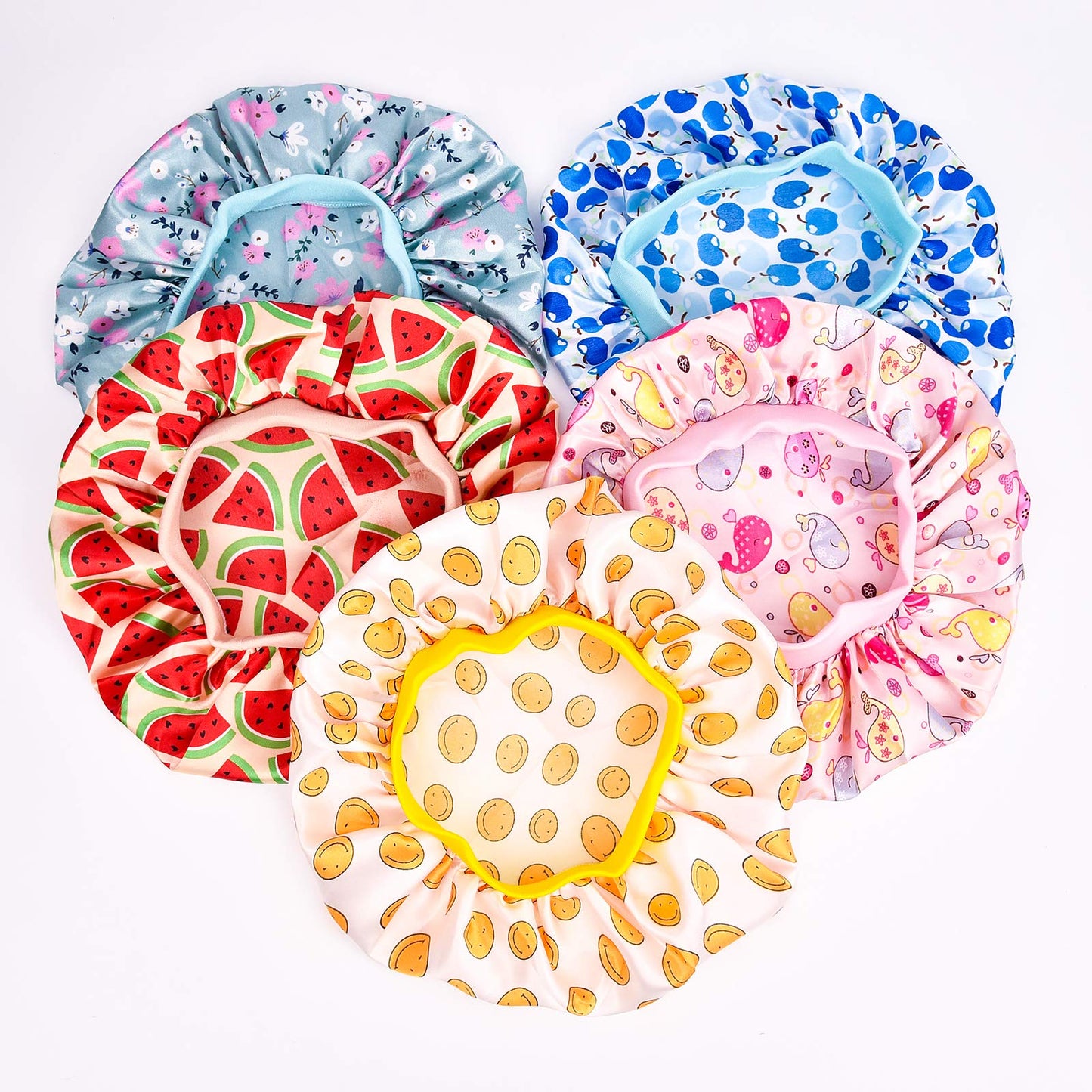 Aileam Kids Satin Bonnet Baby Sleep Cap Dinosaur Wide Elastic Band Soft Silk Double Layer Night Hair Hats For Teens Toddler Chil