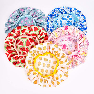 Aileam Kids Satin Bonnet Baby Sleep Cap Dinosaur Wide Elastic Band Soft Silk Double Layer Night Hair Hats For Teens Toddler Chil