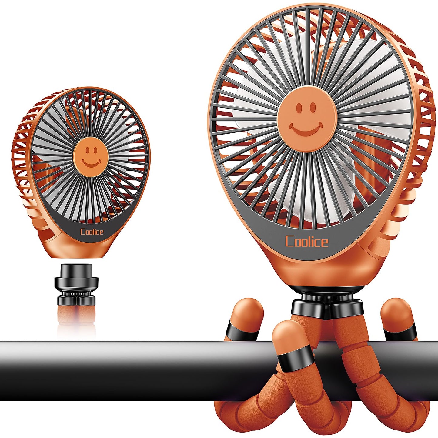 Stroller Fan Clip on for Baby, 30Hrs Removable Fan for Strollers and Car Seat, 3 Speeds Baby Stroller Fans, Rechargeable Portabl