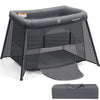 ELEMARA 2 in 1 Travel Crib for Baby,Portable Crib with Bassinet and Mattress,Lightweight Foldable Playpen with Long-Lasting Fram