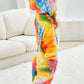 Chetosho Unicorn Hooded Onesie Girls Halloween One Piece Kids Costume (Tie Dye Starry Sky 4-5 Years)