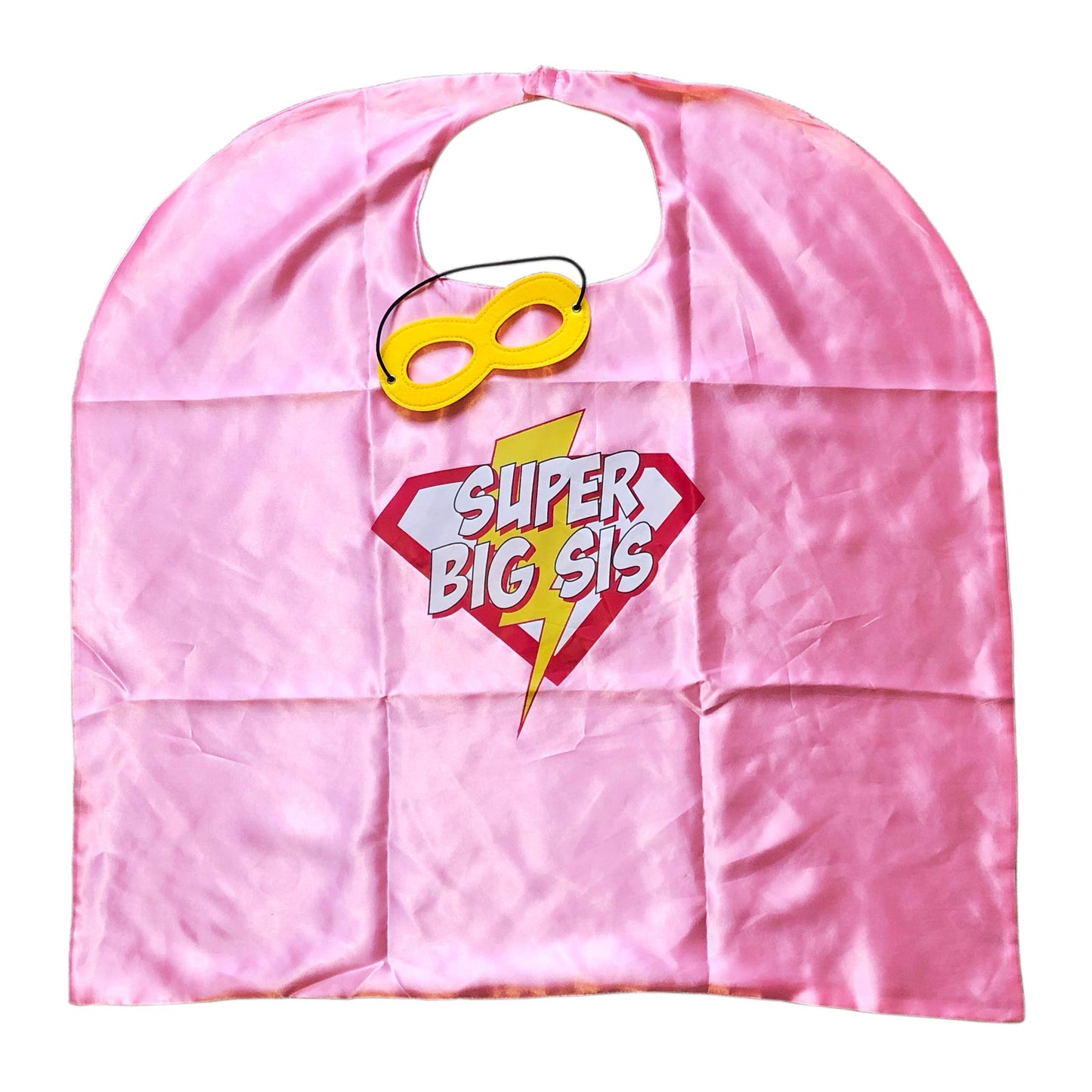 Superhero Sibling Inspirational Cape And Mask Set Great For Those Little Role Models Expecting A Sibling (Sister)