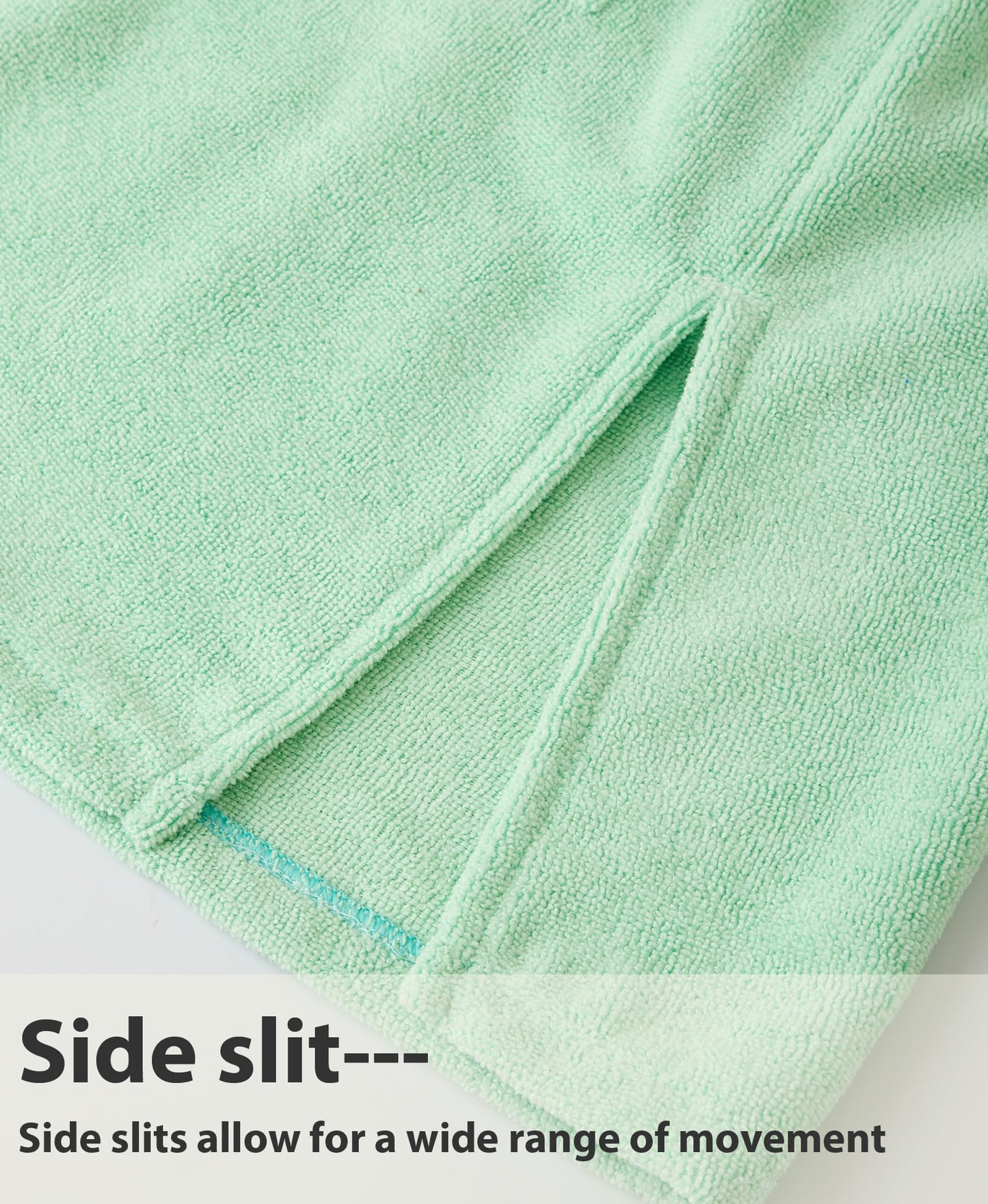 Missshorthair Hooded Towel Robe For Kid, Zipper Beach Cover Up, Swim Changing Robe For Boy, Girls Bath Towelling Poncho Robe Zip