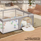 Baby Playpen Play Pens For Babies And Toddlers Baby Fence Baby Play Yards For Indoor & Outdoor With Breathable Mesh Anti-Fall Pl