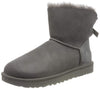 Ugg Womens Mini Bailey Bow Ii Boot, Grey, 5