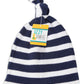 Izzy And Owie Beach Crab Striped Baby Hat, Navy Blue, 0-24 Months