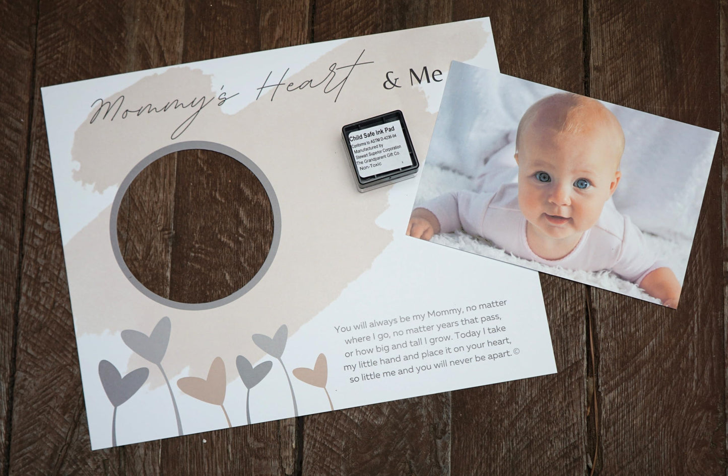 Baby Child Keepsake Handprint Frame For Mom With Poetry - Gift For First Time Mom For Mother'S Day Or Christmas - Gift For Mom F