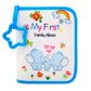 Buviagem Baby Soft Cloth Album; Babys My First Photo Book For Family Memery With Safe Mirror Holds 17 Photos Kissing Elephant Fa