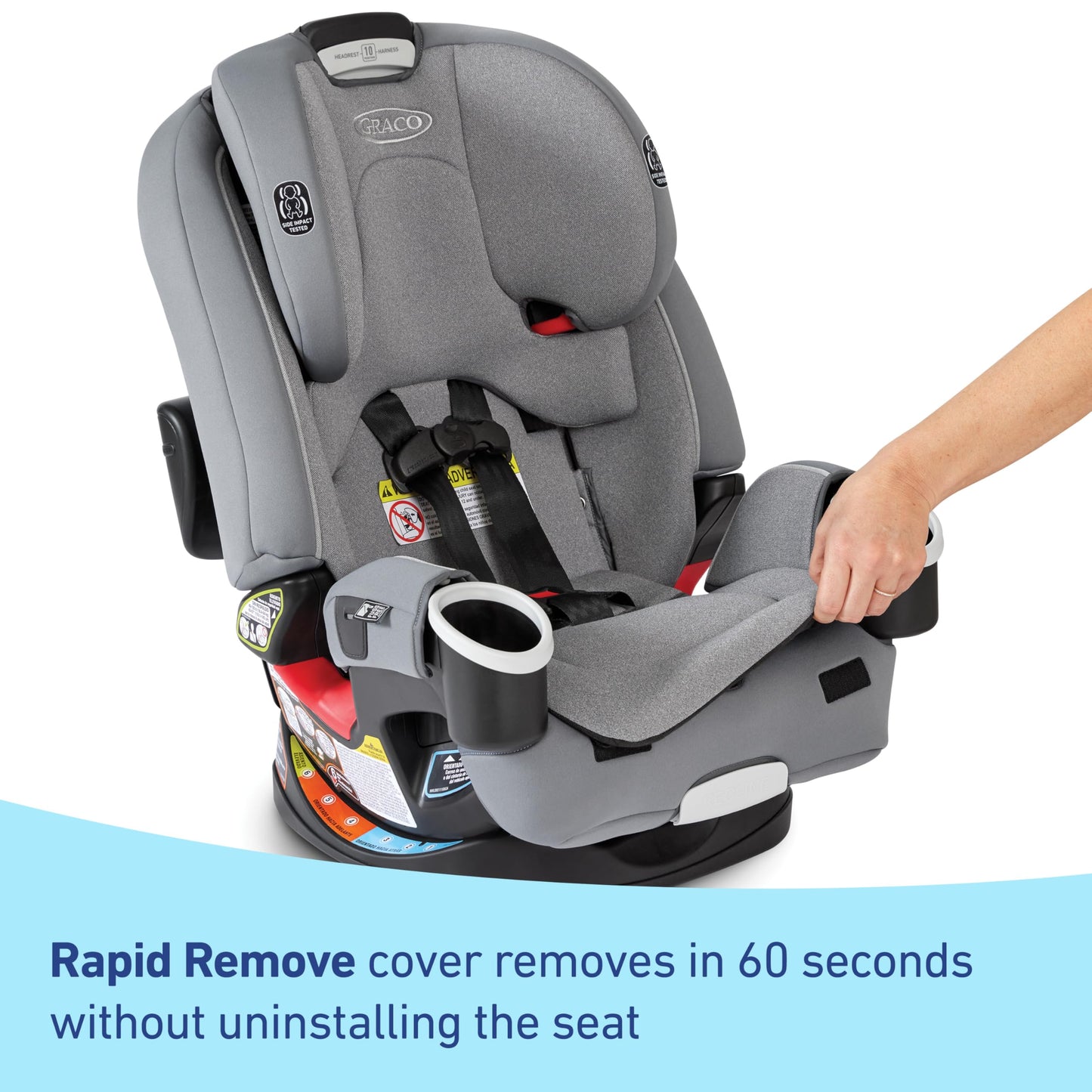 Graco 4Ever Dlx 4-In-1 Car Seat, Maddox | Infant To Toddler Car Seat, With 10 Years Of Use | Rear-Facing, Forward-Facing And Boo