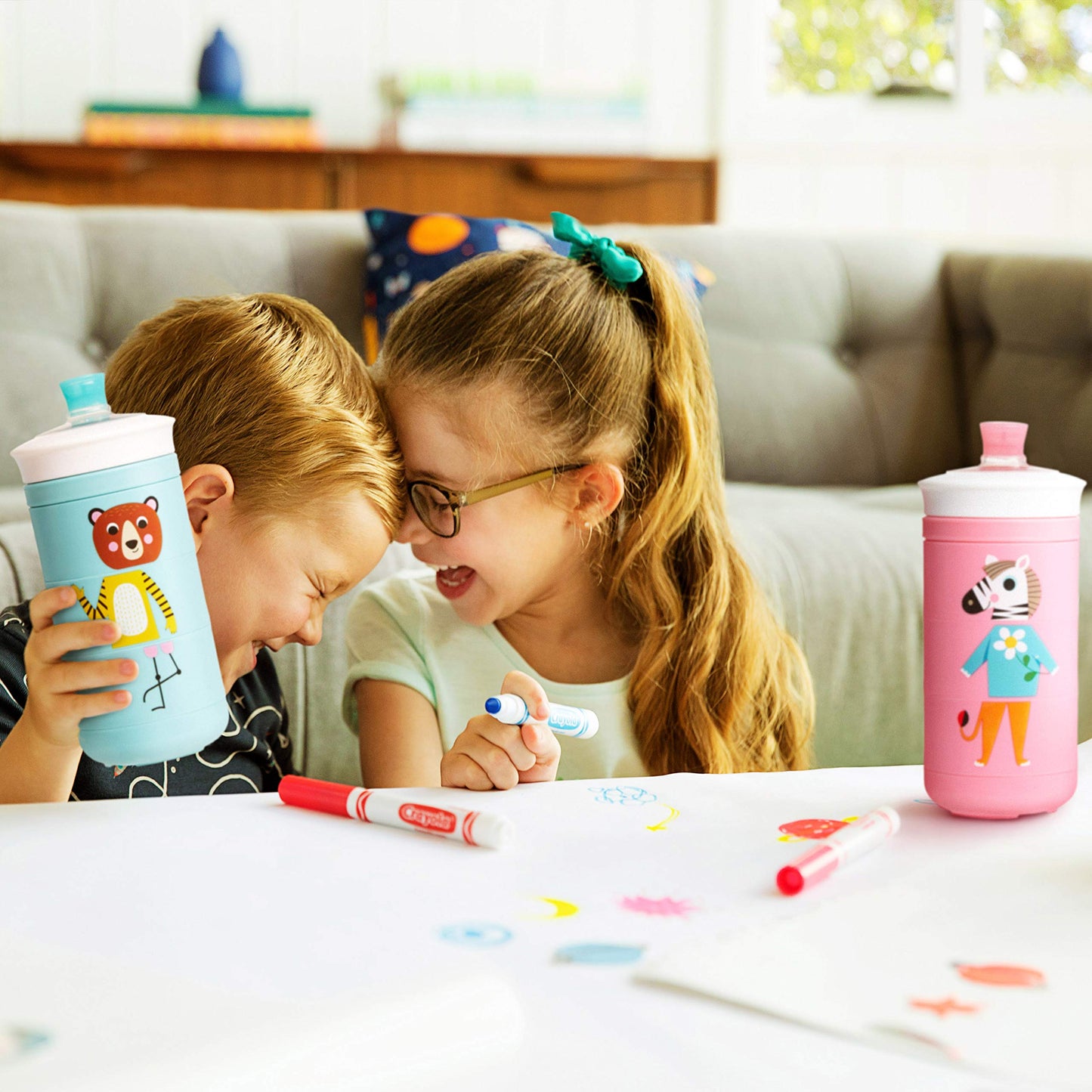 Munchkin Twisty Mix & Match Animals Bite Proof Sippy Cup, 9 Ounce, Blue