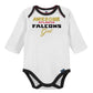 Nfl Baby Girls' 3Pc Bodysuit, Footed Pant, & Cap Set, Atlanta Falcons, 0-3 Months
