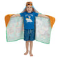 Franco Kids Bath And Beach Cotton Terry Hooded Towel Wrap, 24 In X 50 In, Animal Crossing
