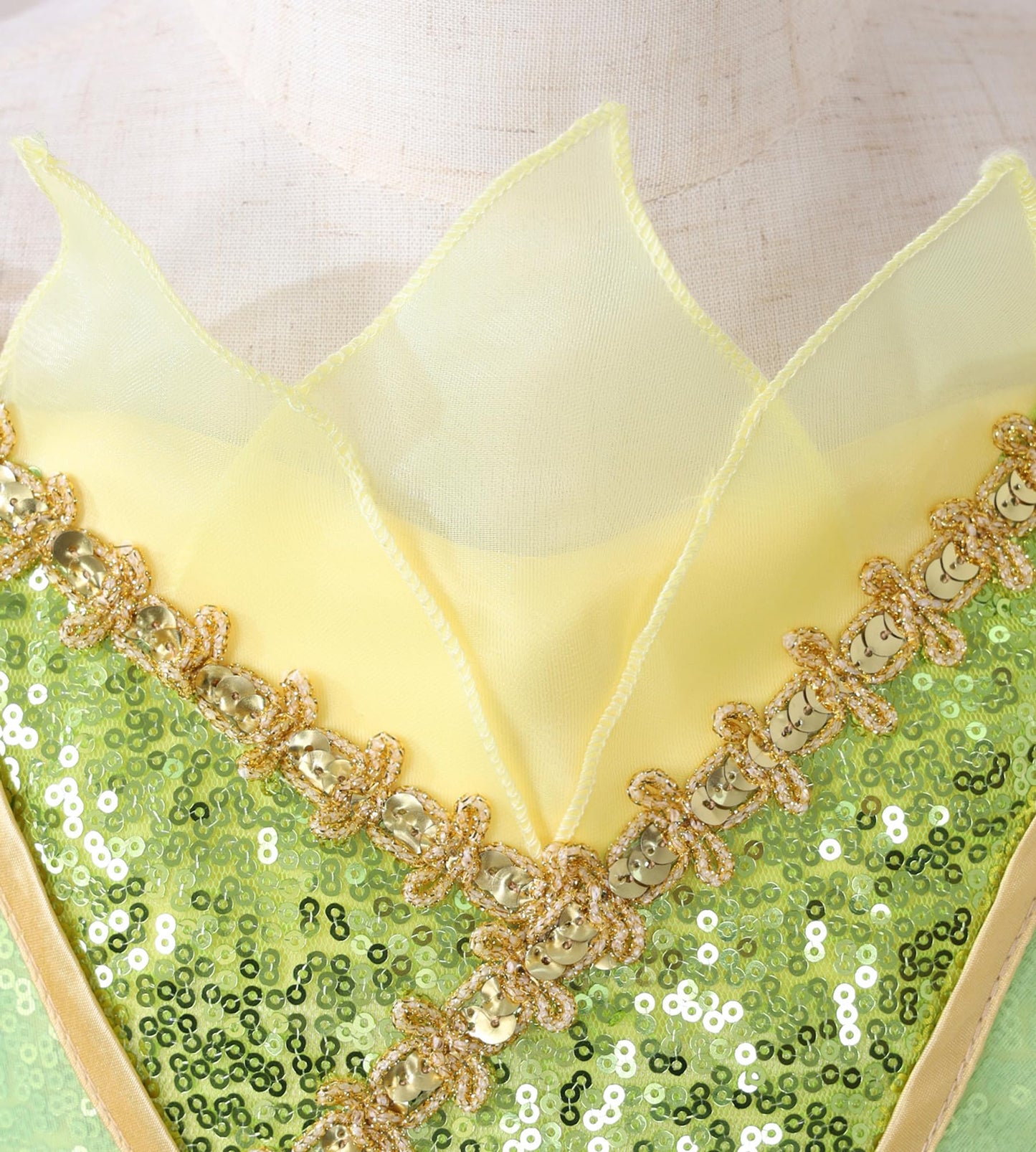 Tyhtym Princess Tiana Costume For Girls Princess And The Frog Cosplay Dress Up Toddler Halloween Birthday With Accessories (Gree
