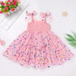 Idopip Baby Girls Sequin Polka Dot Tutu Dress Summer Sleeveless Backless Princess Birthday Party Dresses Toddler Girl First Comm