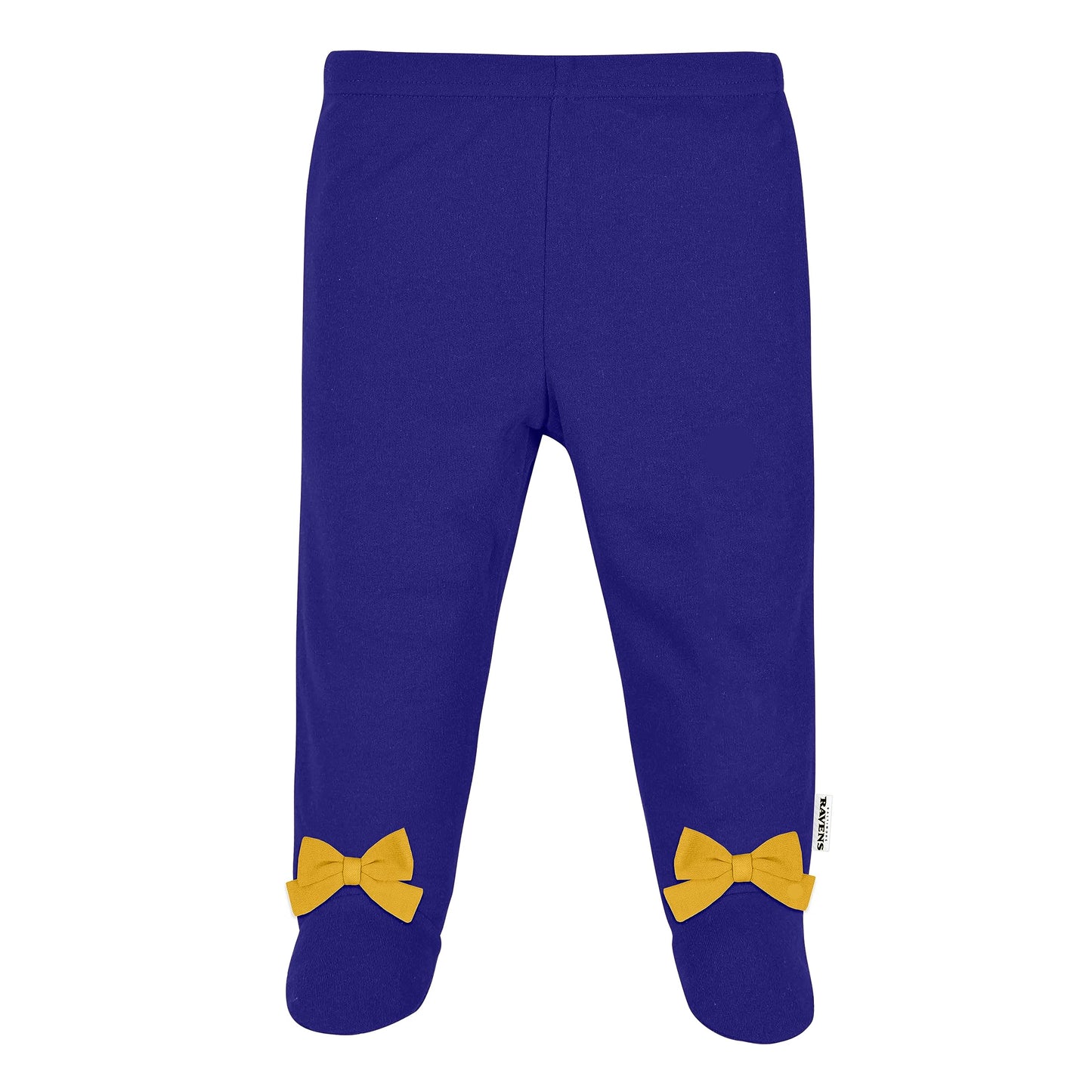 Nfl Baby Girls' 3Pc Bodysuit, Footed Pant, & Cap Set, Baltimore Ravens, 6-9 Months