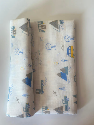 Baby Blisss Swaddle for New Born Baby 100% Soft Cotton Muslin | Lightweight, Breathable & SkinFriendly Multipurpose Swaddlers W