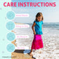 Butterfly Craze Little Girl'S Mermaid Costume, Top/Dress With Skirt - Perfect For Birthday Parties, Halloween, School Fairs Or P