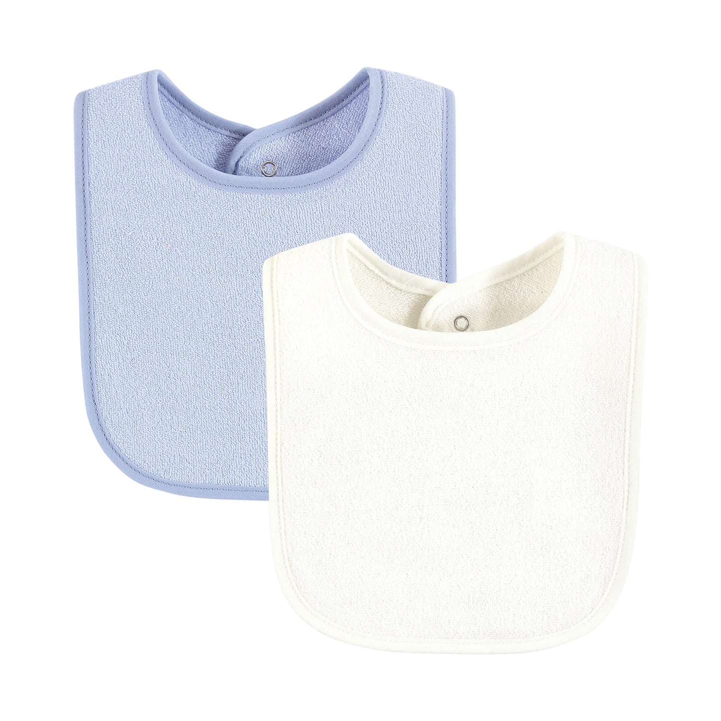 Hudson Baby Unisex Baby Drooler Bib With Waterproof Lining, Pink Blue, Set Of 10, One Size