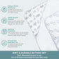 Spasilk Bath Hooded Towels & Baby Washcloths Set, Baby Bath Essentials For Everyday Use, 23-Piece Gift Set, Gray Lion