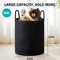 Youdenova Woven Rope Laundry Hamper Basket, 58L Tall Laundry Basket, Baby Nursery Hamper For Blanket Storage In Bedroom-Large- B
